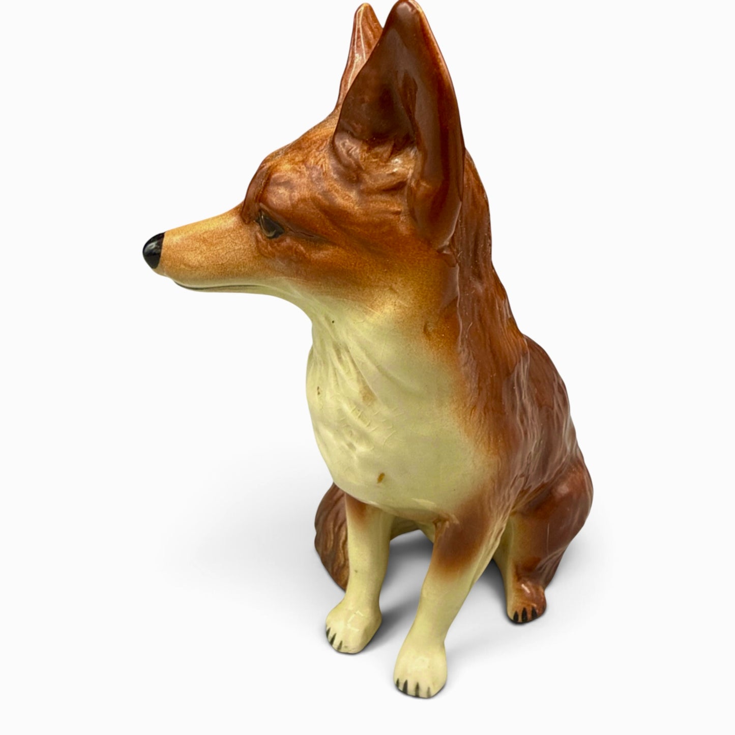 Vintage Coopercraft England Ceramic Fox Figurine