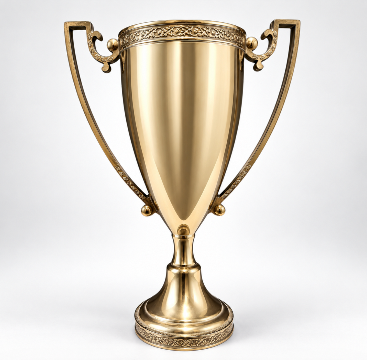 Large Vintage 1974 Gold Loving Cup Trophy