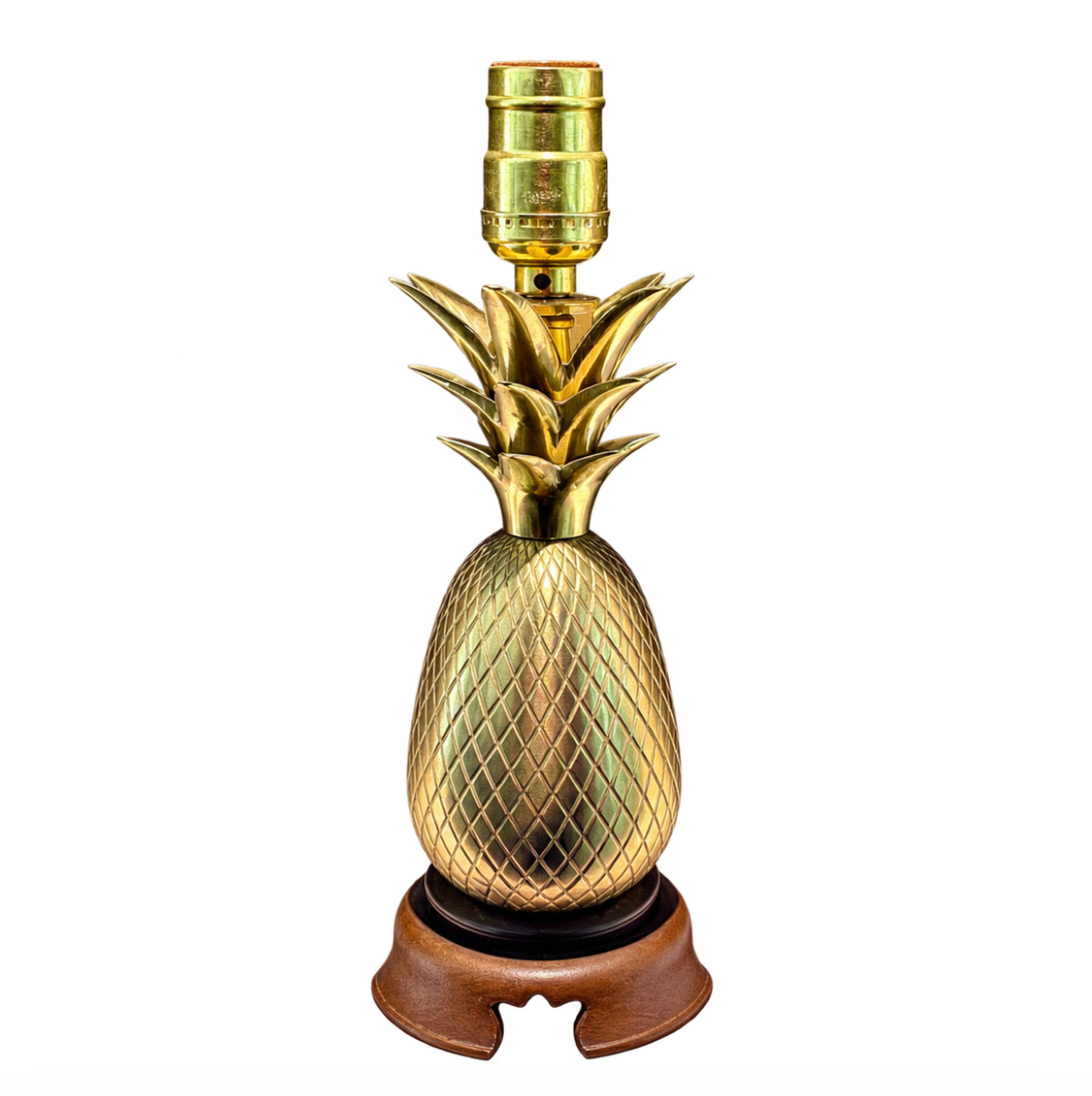 Vintage Brass Pineapple Table Lamp