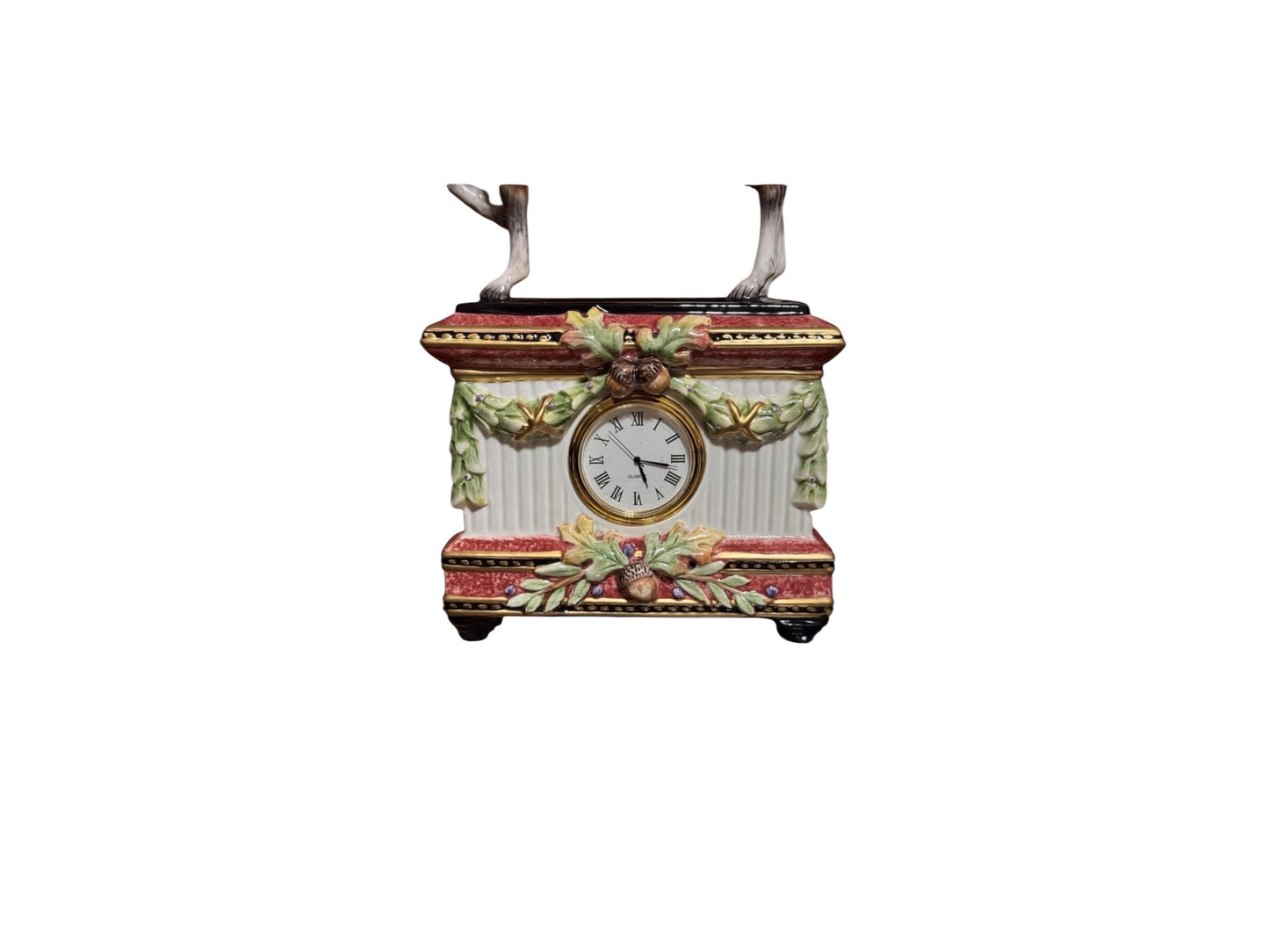 Vintage Fitz & Floyd Equestrian Clock