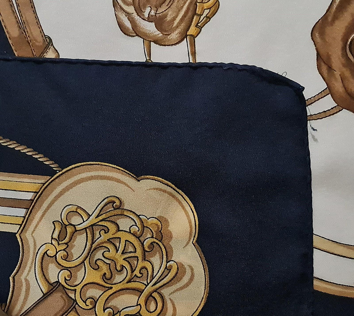 Vintage Jean de Bahrein Equestrian Scarf