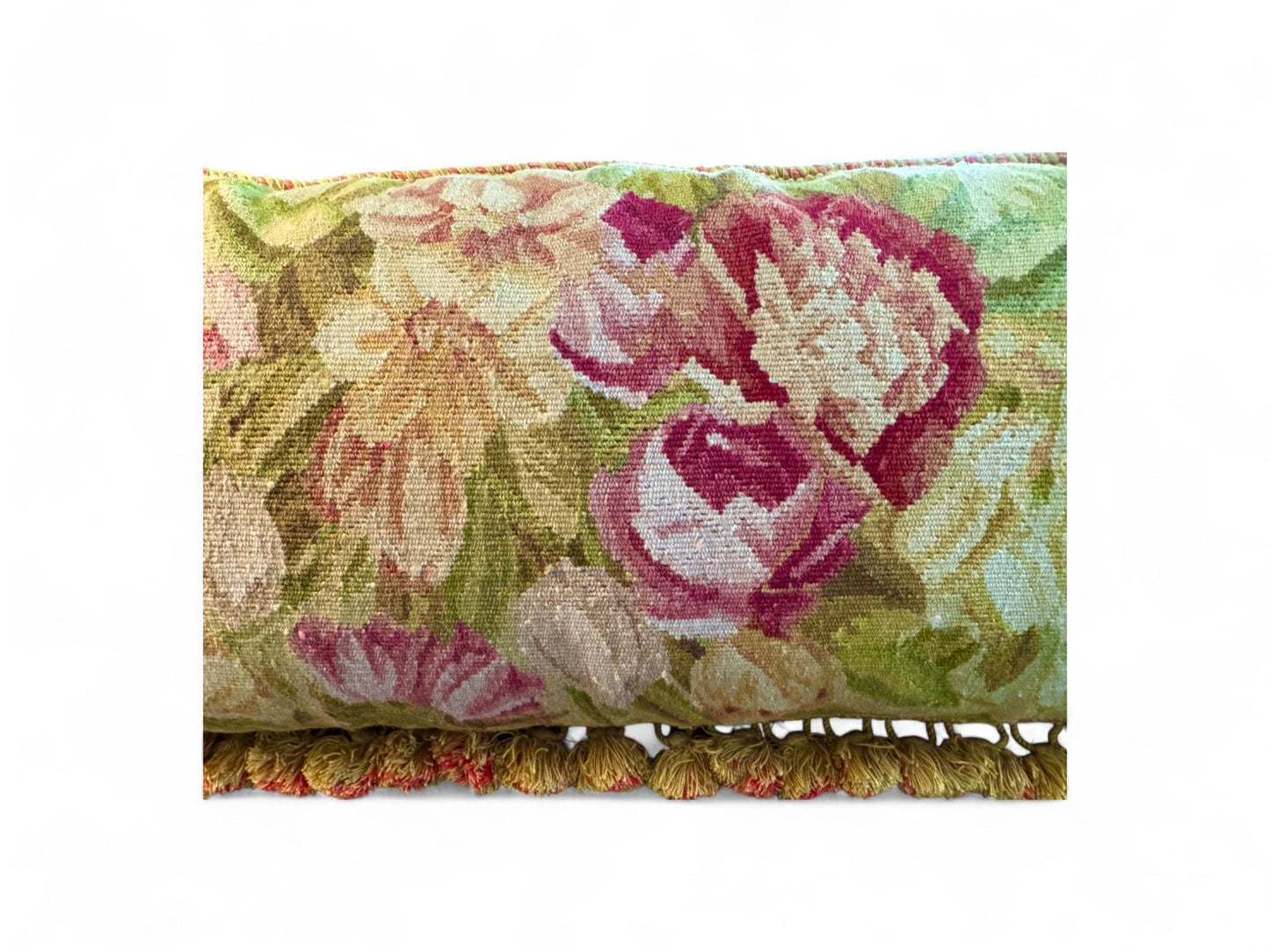 Antique French Aubusson Tapestry Pillow
