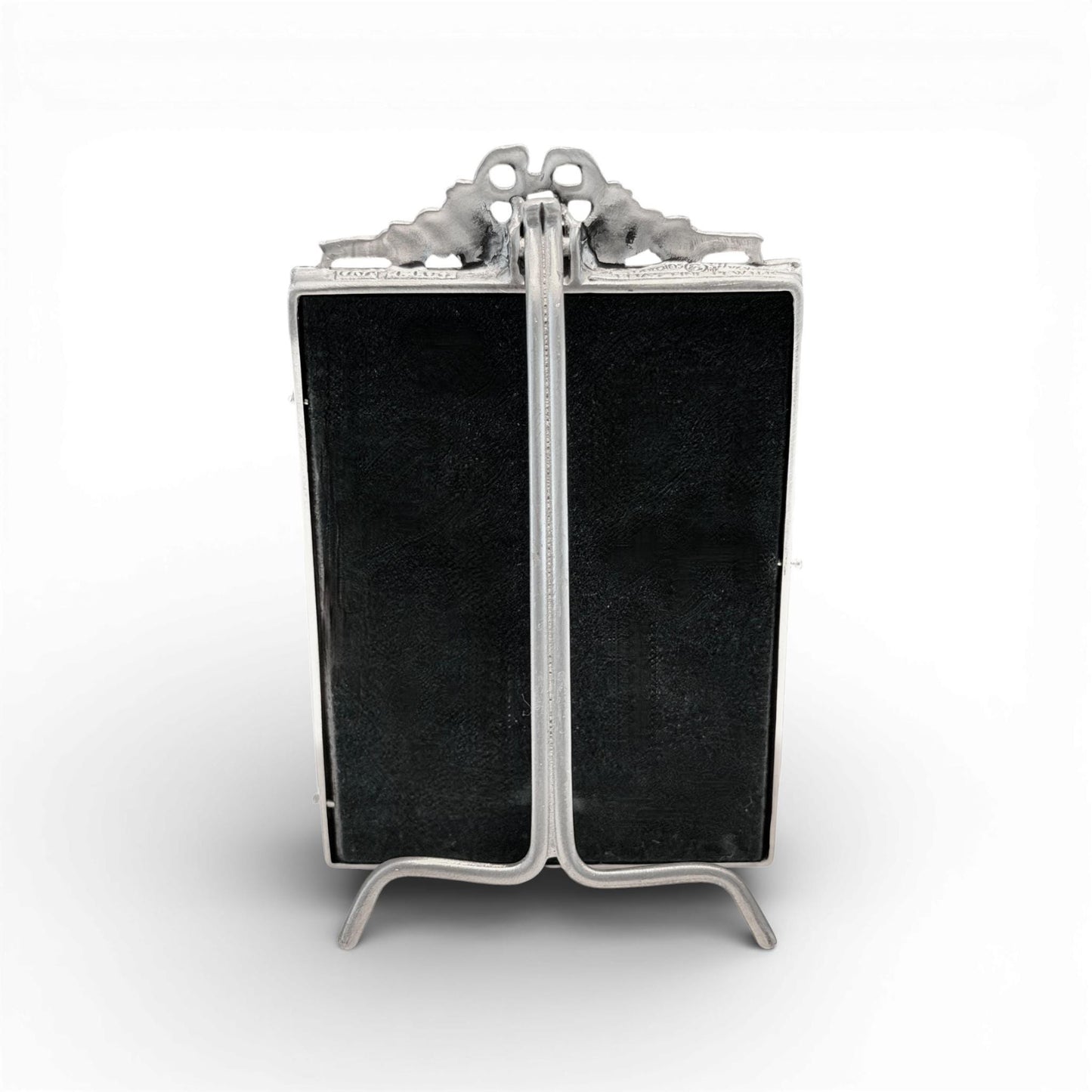 Elias Fine Pewter Equestrian Picture Frame with Jumper Motif — 3" x 5"