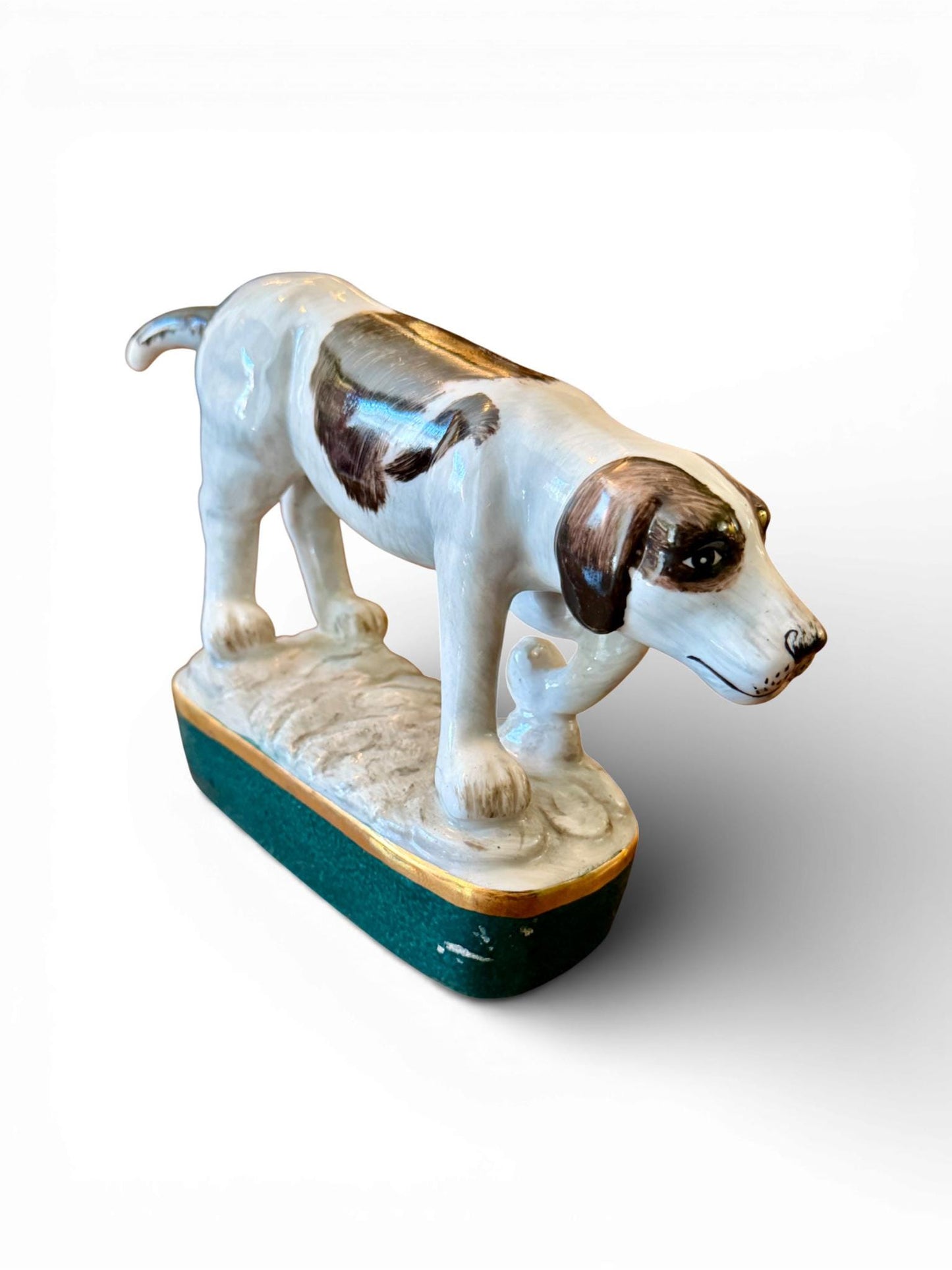 Vintage Ceramic Hound Dog Figurine