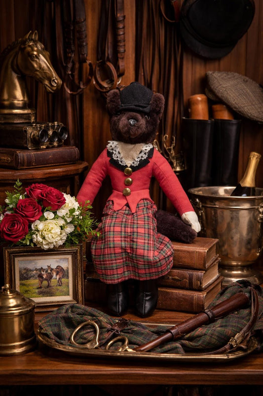 Vintage Hanfords, Inc. 16" Plush Hunting Fox from the Bunny Mellon Estate