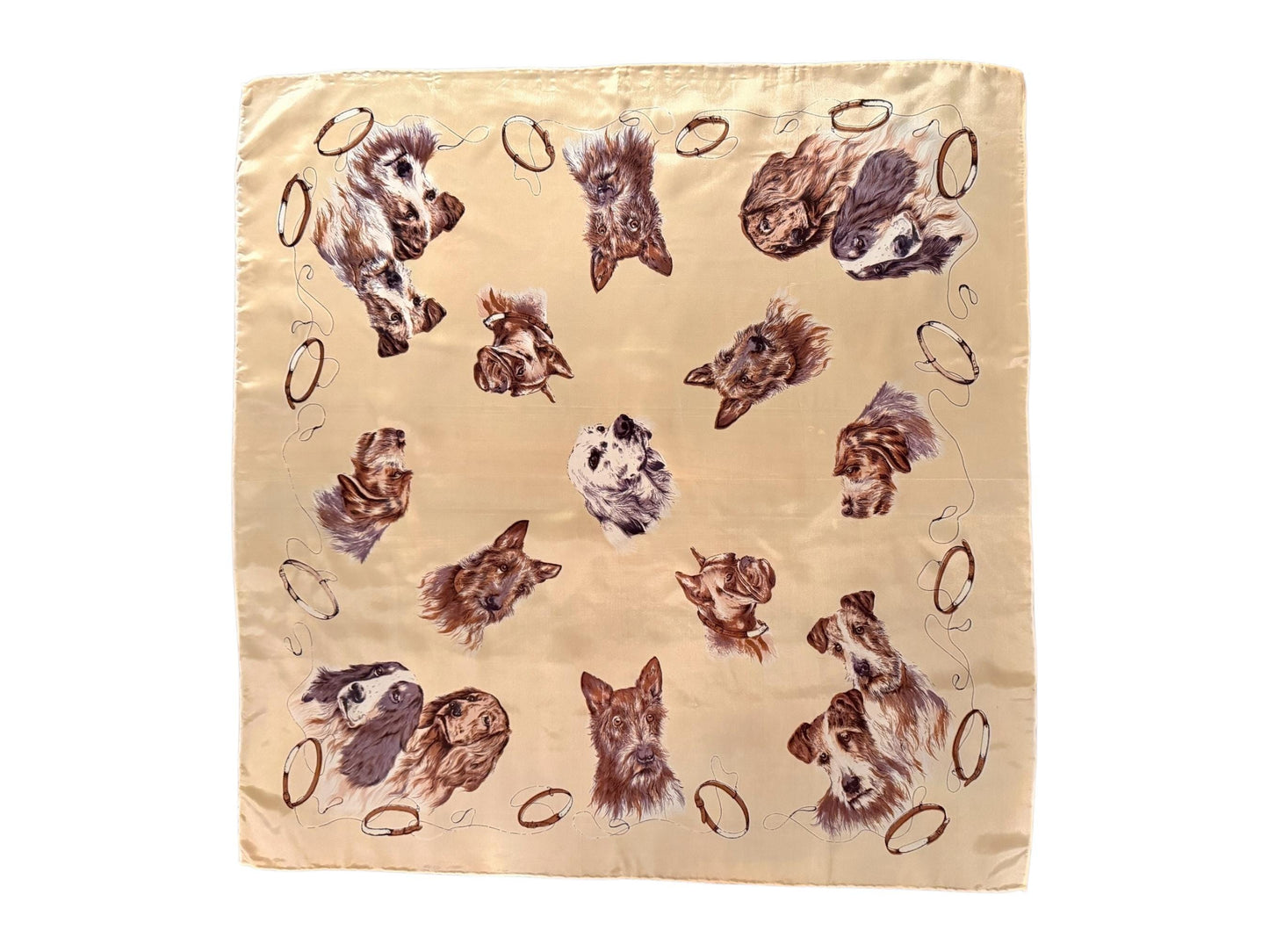 Vintage Sporting Dog Silk Scarf