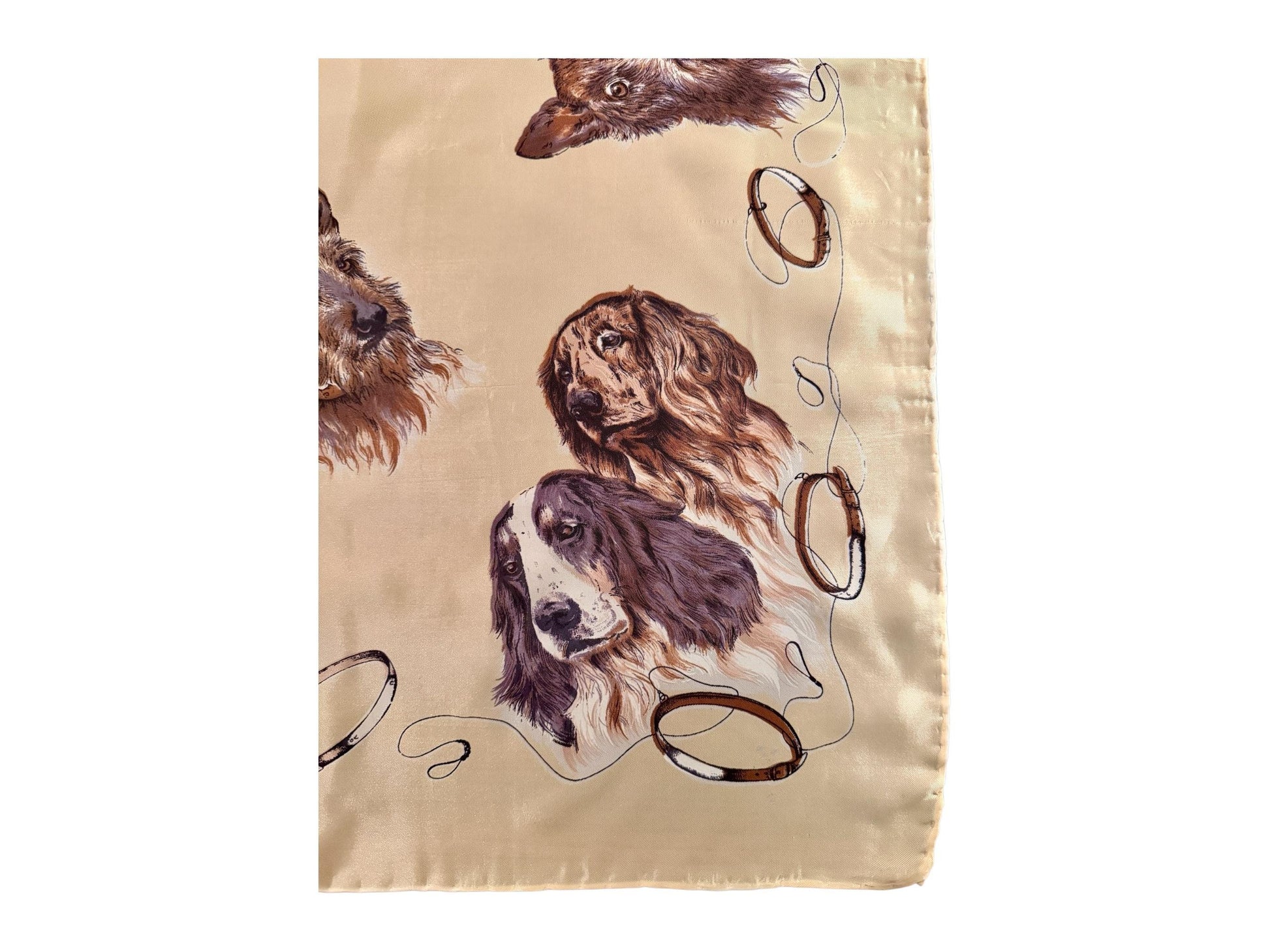 Vintage Sporting Dog Silk Scarf
