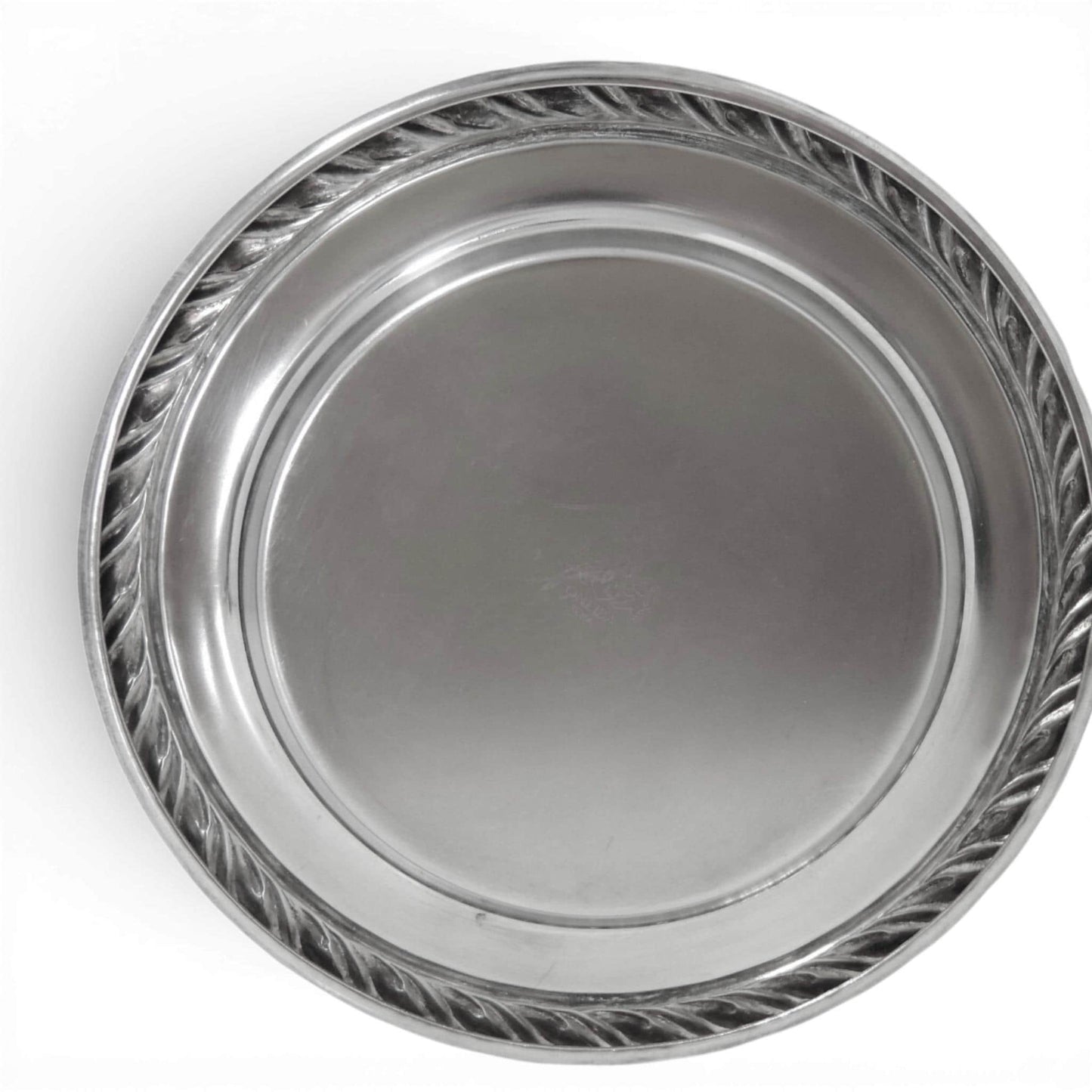 Antique Silver Fox Head Trophy Plate