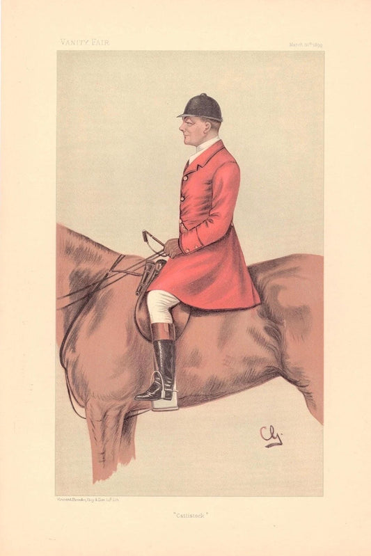 Vanity Fair Fox Hunting Chromolithograph, c.1899