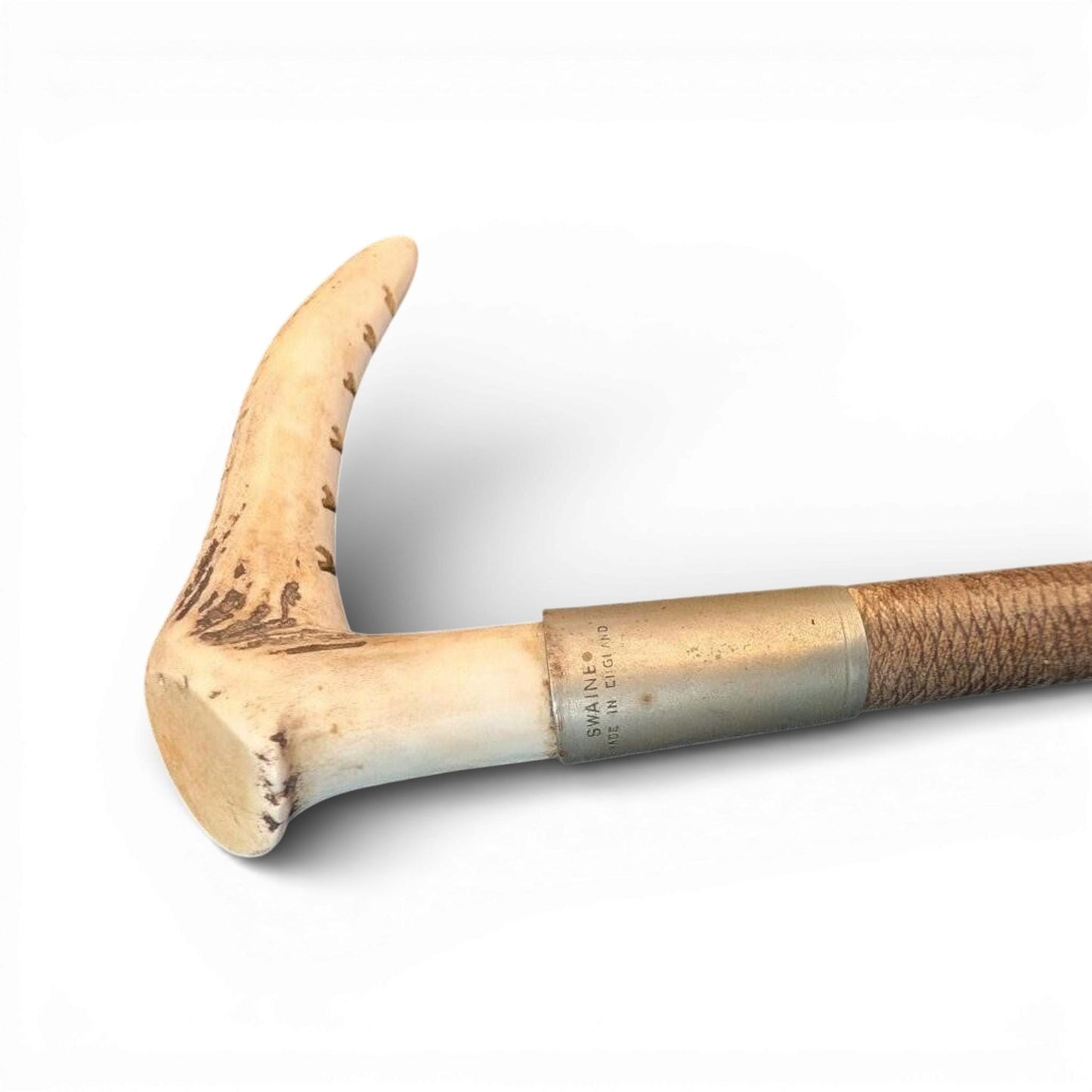 Antique English Hunt Cap & Whip — Heritage Equestrian Decorative Pair