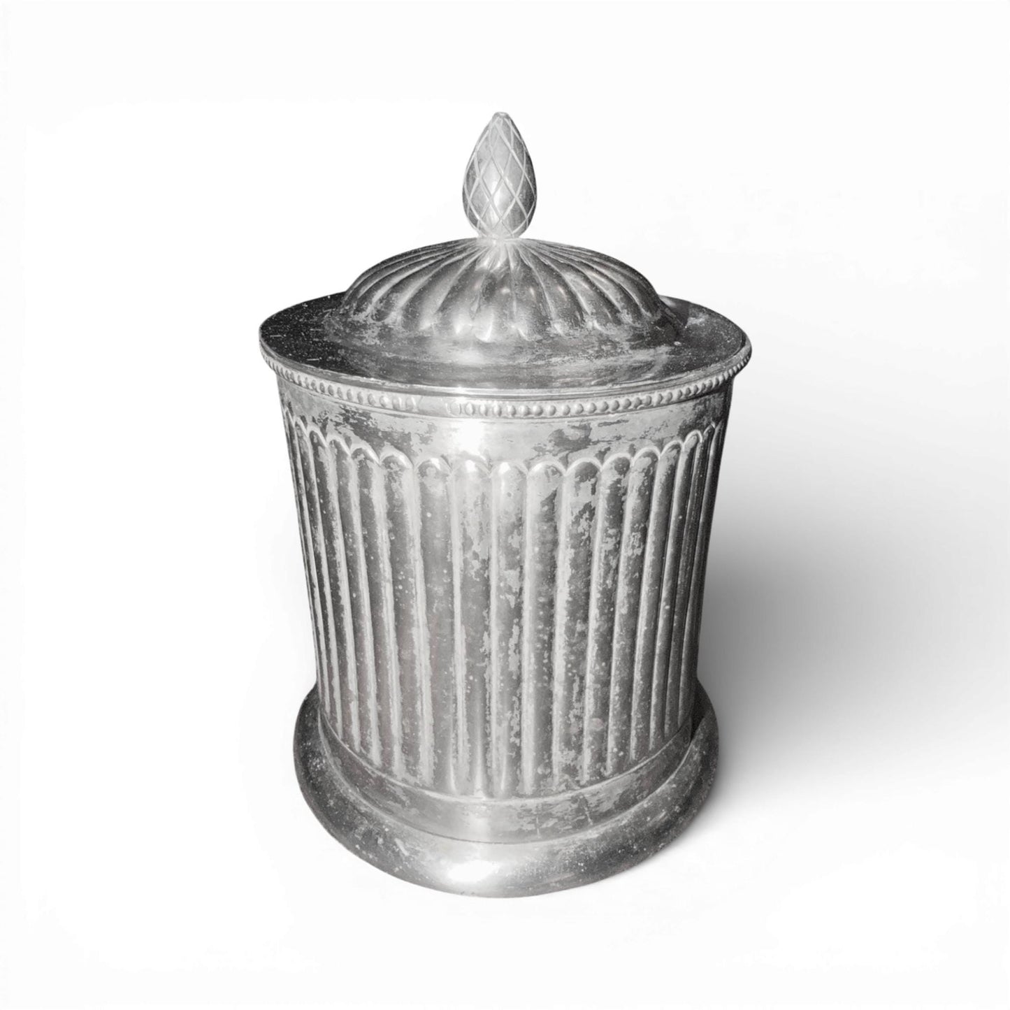 Antique English Silver Biscuit Barrel