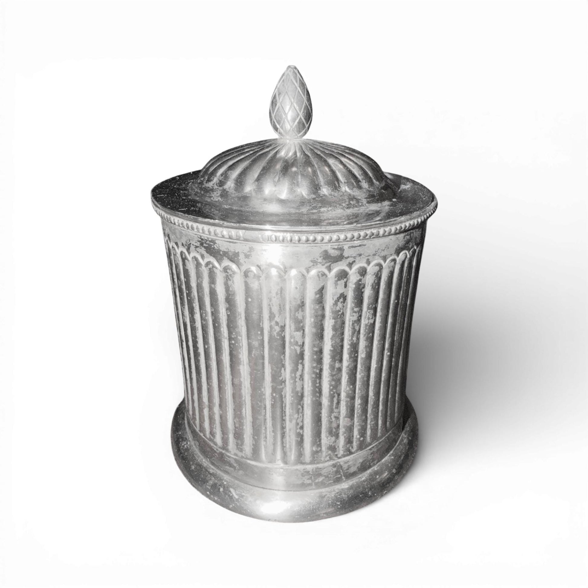 Antique English Silver Biscuit Barrel