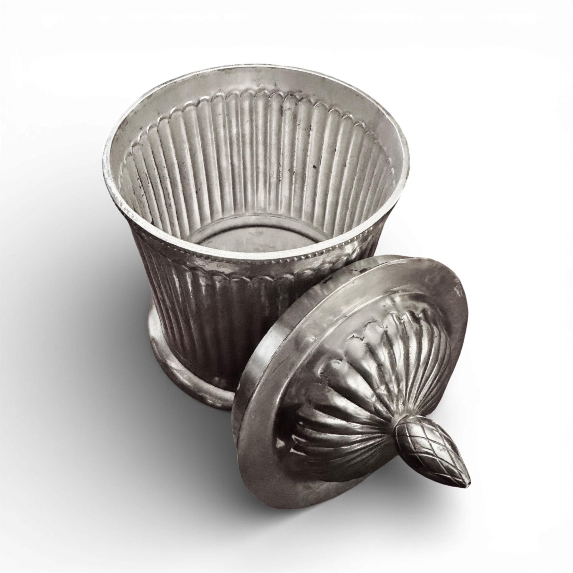 Antique English Silver Biscuit Barrel