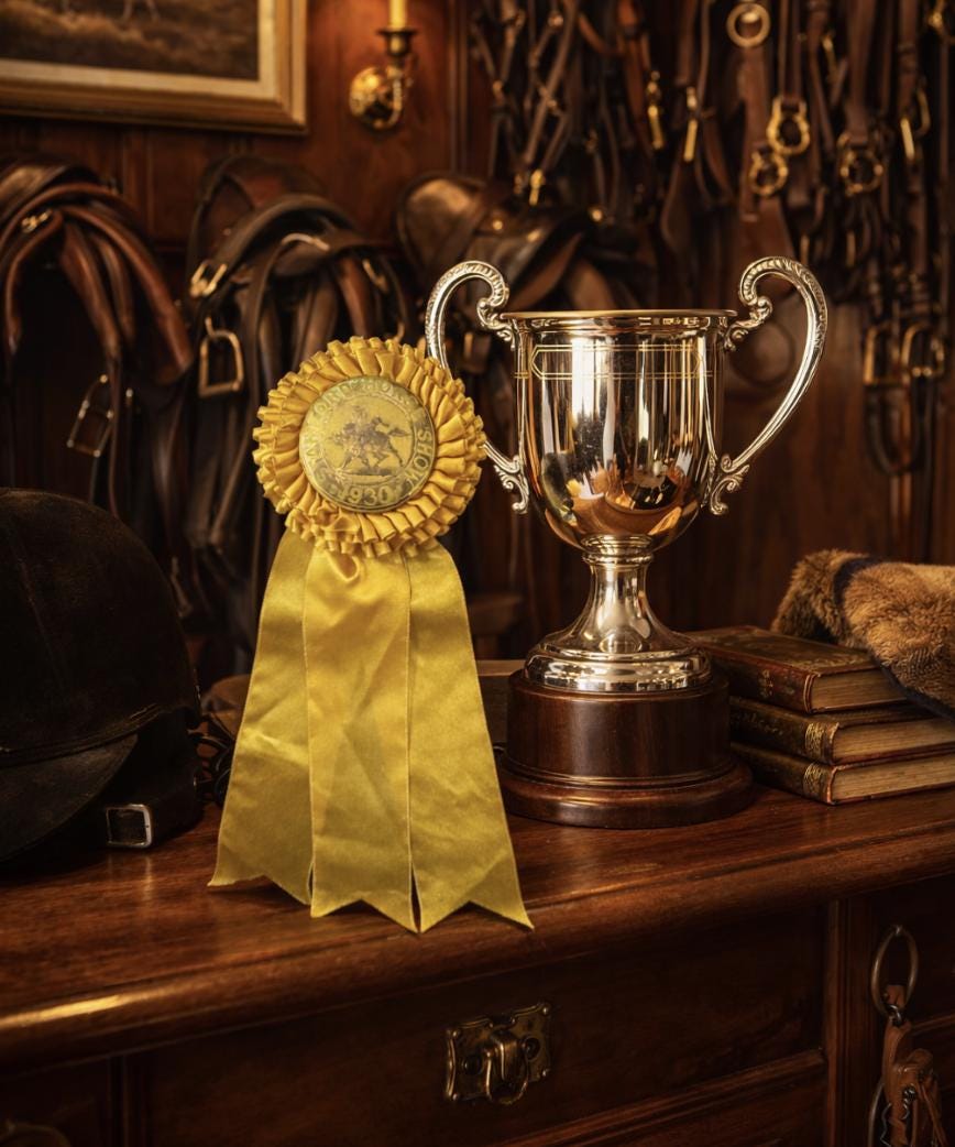 Antique Stamford Horse Show Ribbon, 1930 – Third Place